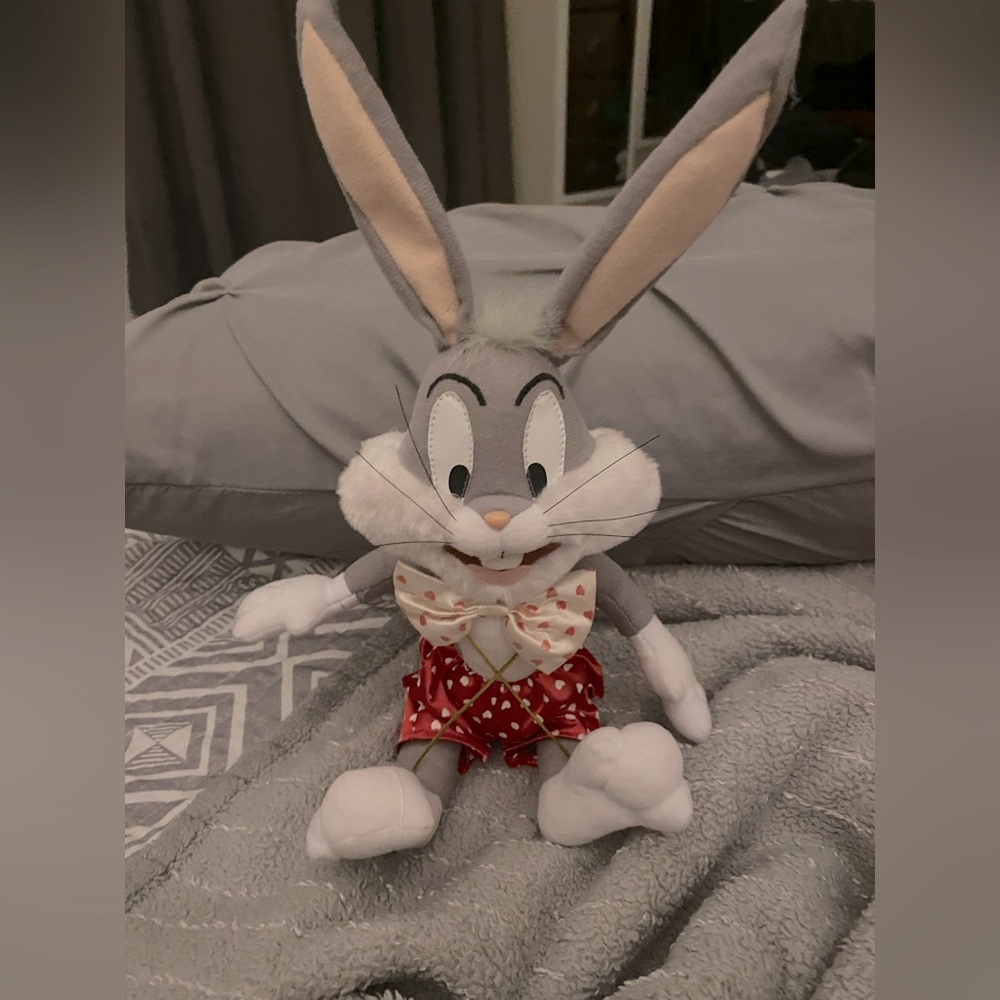 1998 Looney Tunes Bugs Bunny Valentine’s Plush GUC